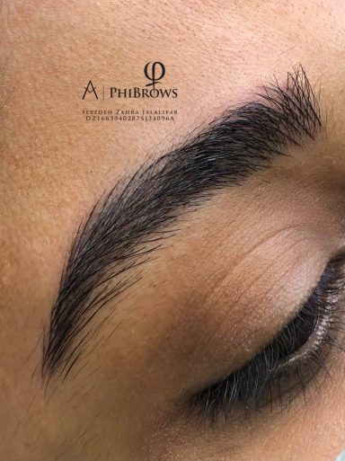 Microblading Birmingham – ZeZe Beauty Art Natural hair-stroke microblading brows for dry to normal skin, before and after, Birmingham semi-permanent makeup