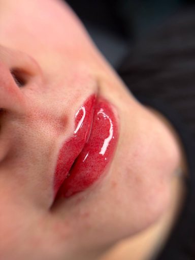 Lip Shading Result Birmingham – ZeZe Beauty Art Sheer lip shading for smooth, even-toned lips with natural glow, semi-permanent makeup, Birmingham